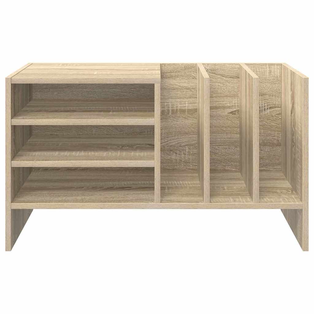 Record Cabinet Sonoma Oak 78.5 x 35 x 45 cm Engineered Wood
