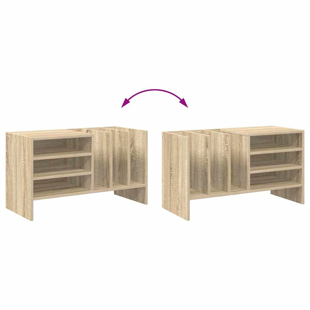 Record Cabinet Sonoma Oak 78.5 x 35 x 45 cm Engineered Wood