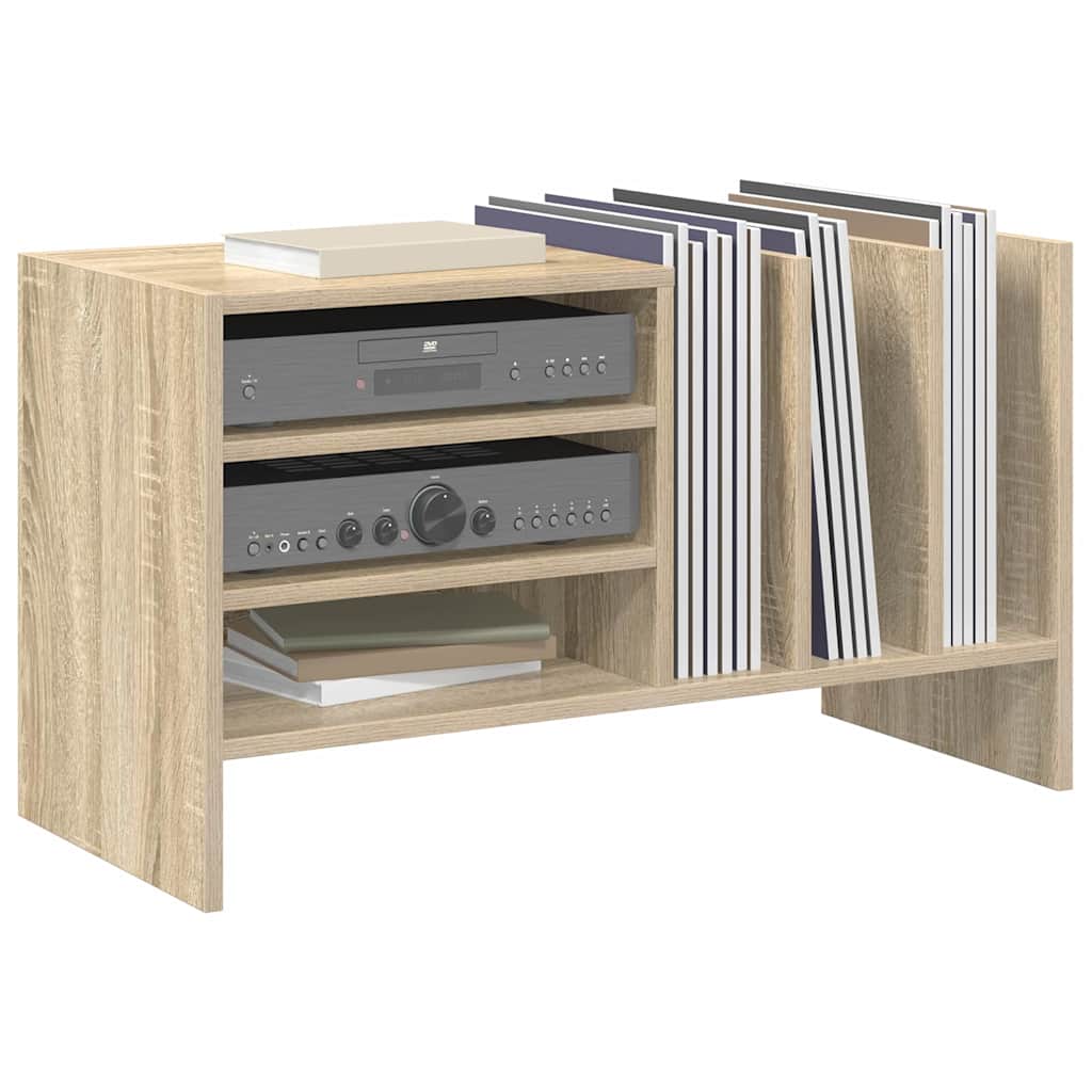 Record Cabinet Sonoma Oak 78.5 x 35 x 45 cm Engineered Wood