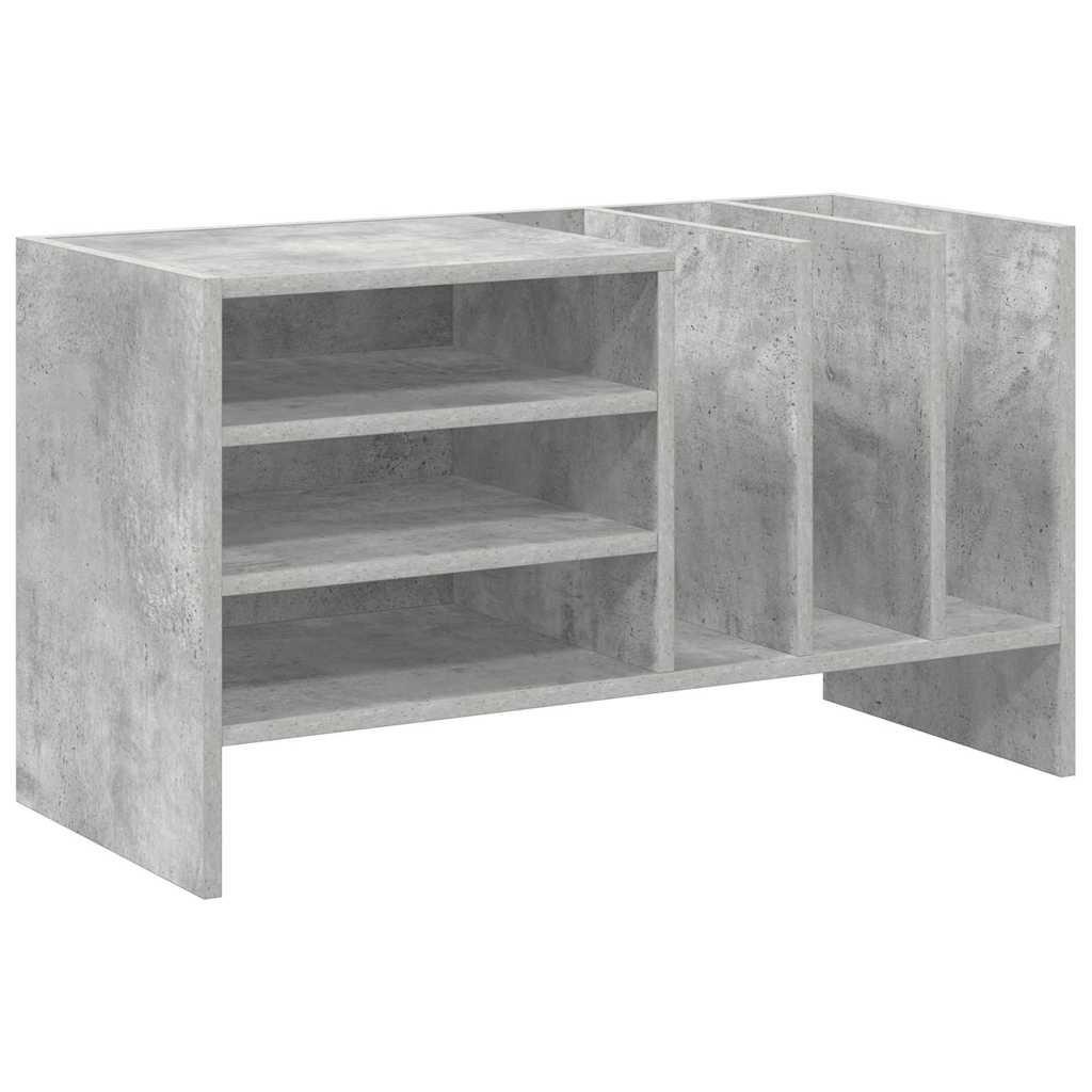 Record Cabinet Concrete Grey 78.5 x 35 x 45 cm Engineered Wood