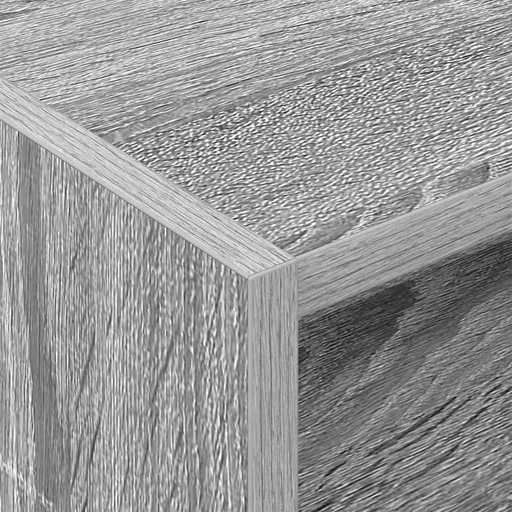 Record Cabinet Grey Sonoma 78.5 x 35 x 45 cm Engineered Wood