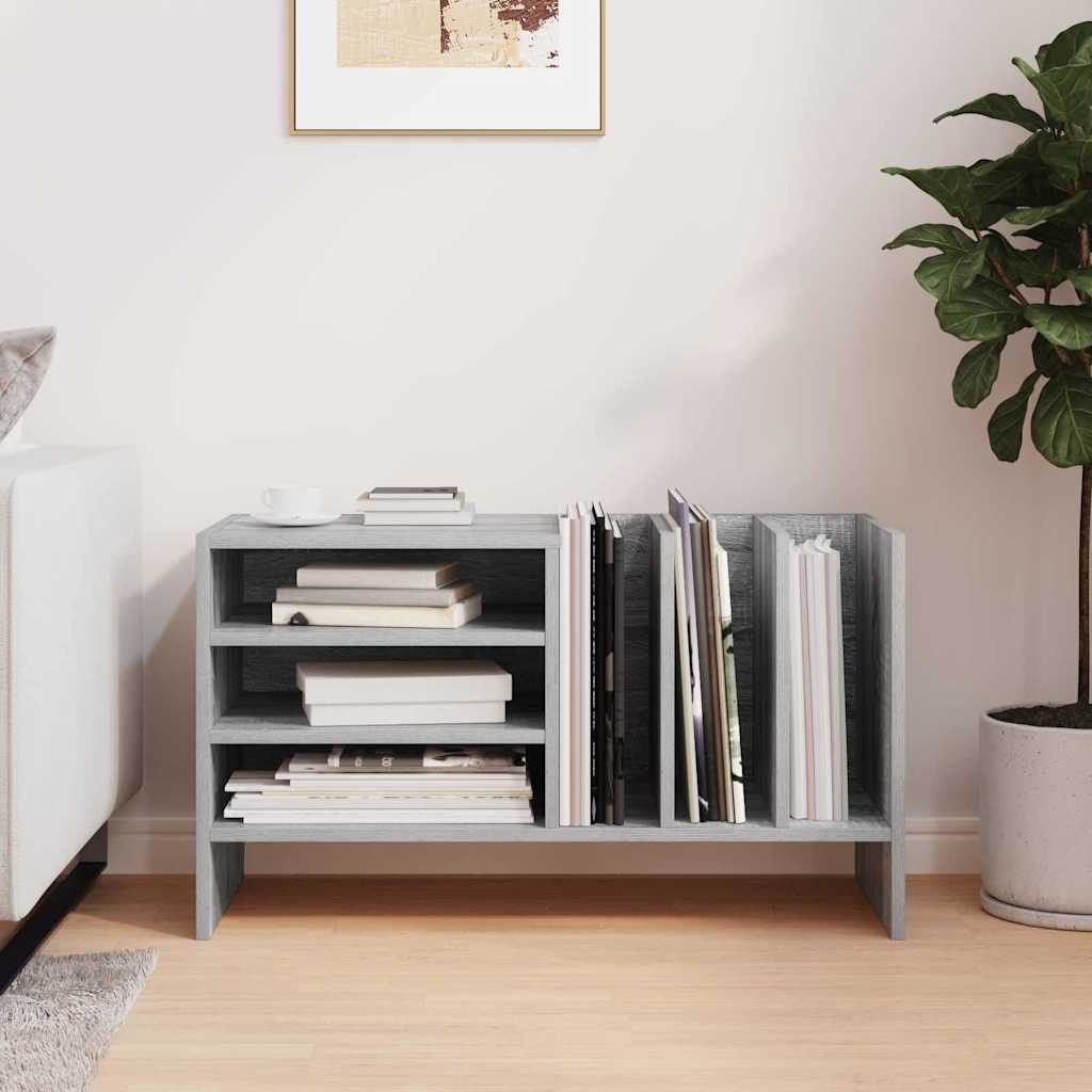 Record Cabinet Grey Sonoma 78.5 x 35 x 45 cm Engineered Wood