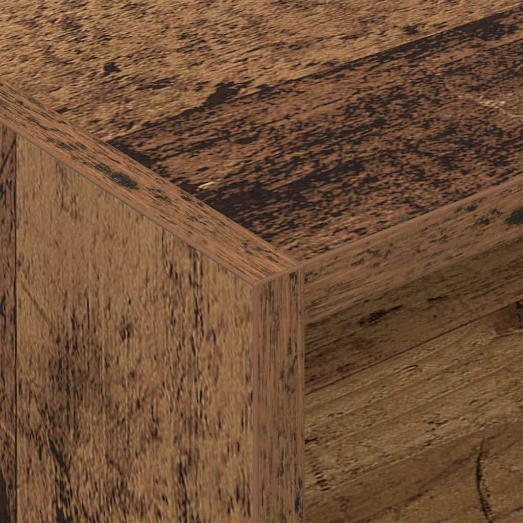 Record Cabinet Old Wood 78.5 x 35 x 45 cm Engineered Wood