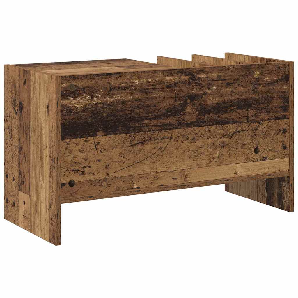 Record Cabinet Old Wood 78.5 x 35 x 45 cm Engineered Wood