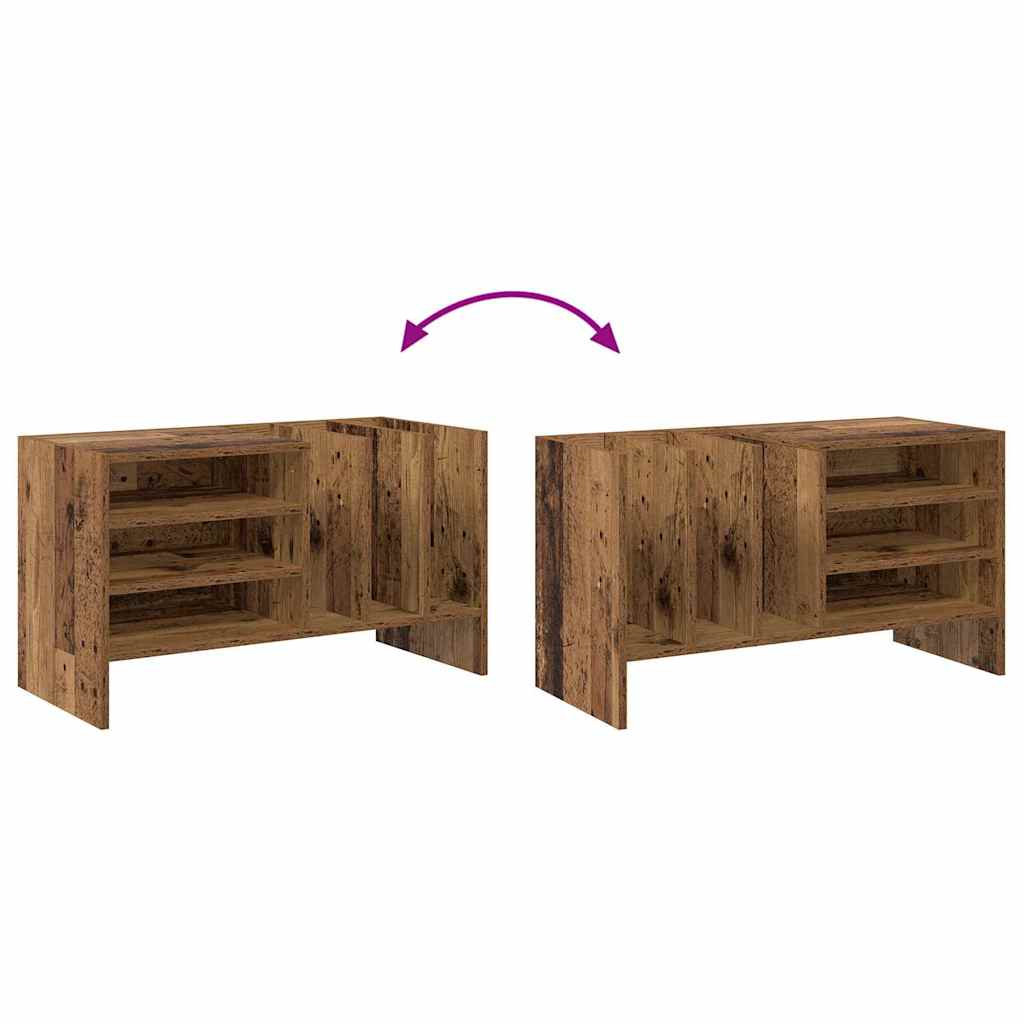 Record Cabinet Old Wood 78.5 x 35 x 45 cm Engineered Wood