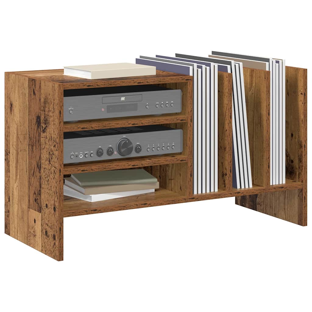 Record Cabinet Old Wood 78.5 x 35 x 45 cm Engineered Wood