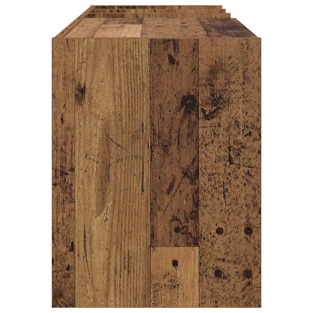 Record Cabinet Old Wood 78.5 x 35 x 45 cm Engineered Wood