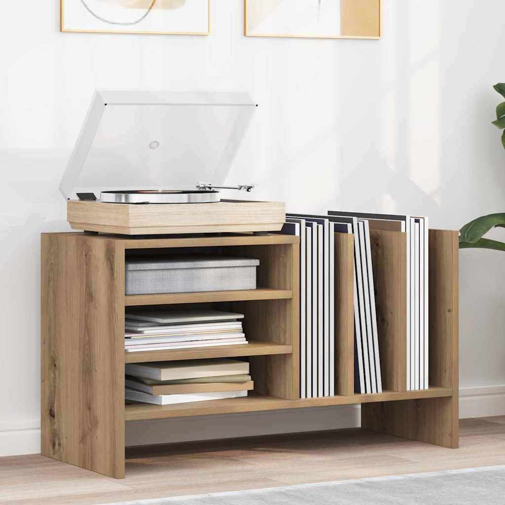 Record Cabinet Artisan Oak 78.5 x 35 x 45 cm Engineered Wood