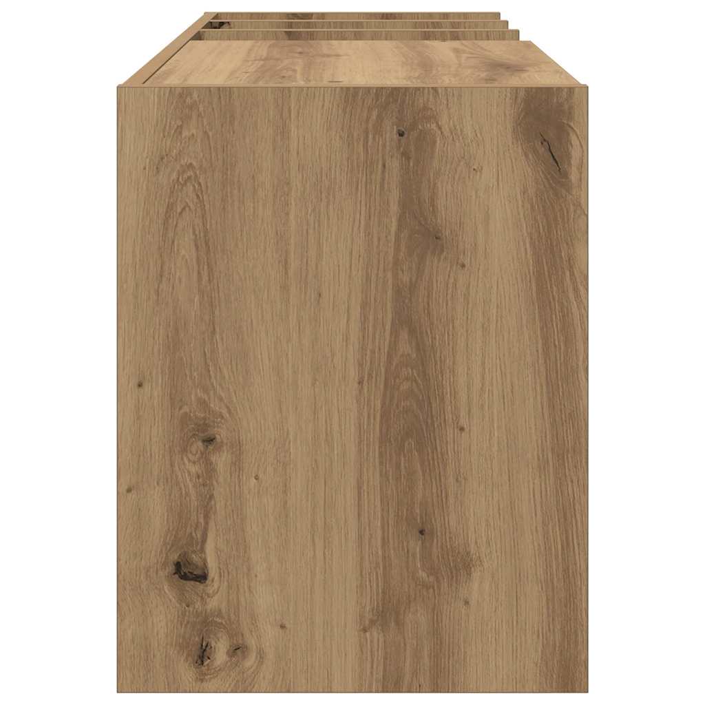 Record Cabinet Artisan Oak 78.5 x 35 x 45 cm Engineered Wood
