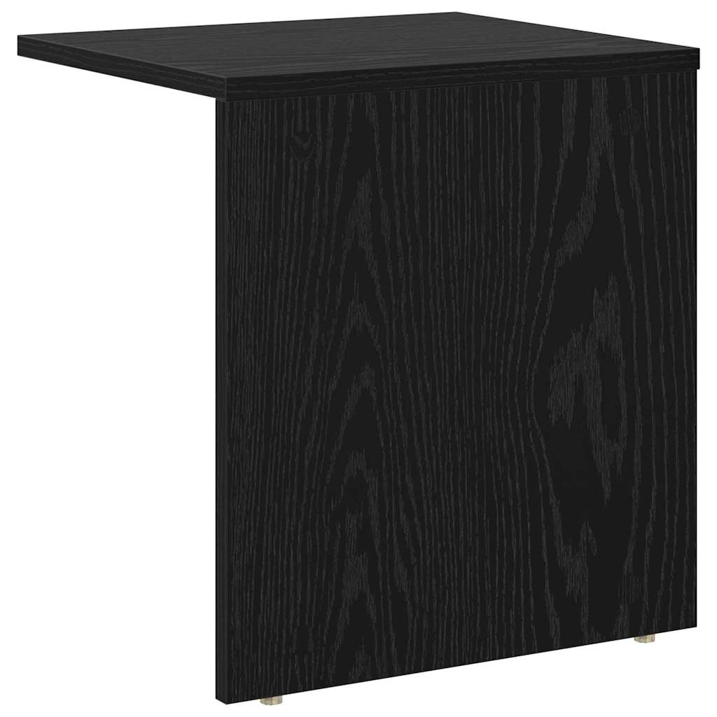 End Table Black Oak 37 x 32 x 40 cm Engineered Wood