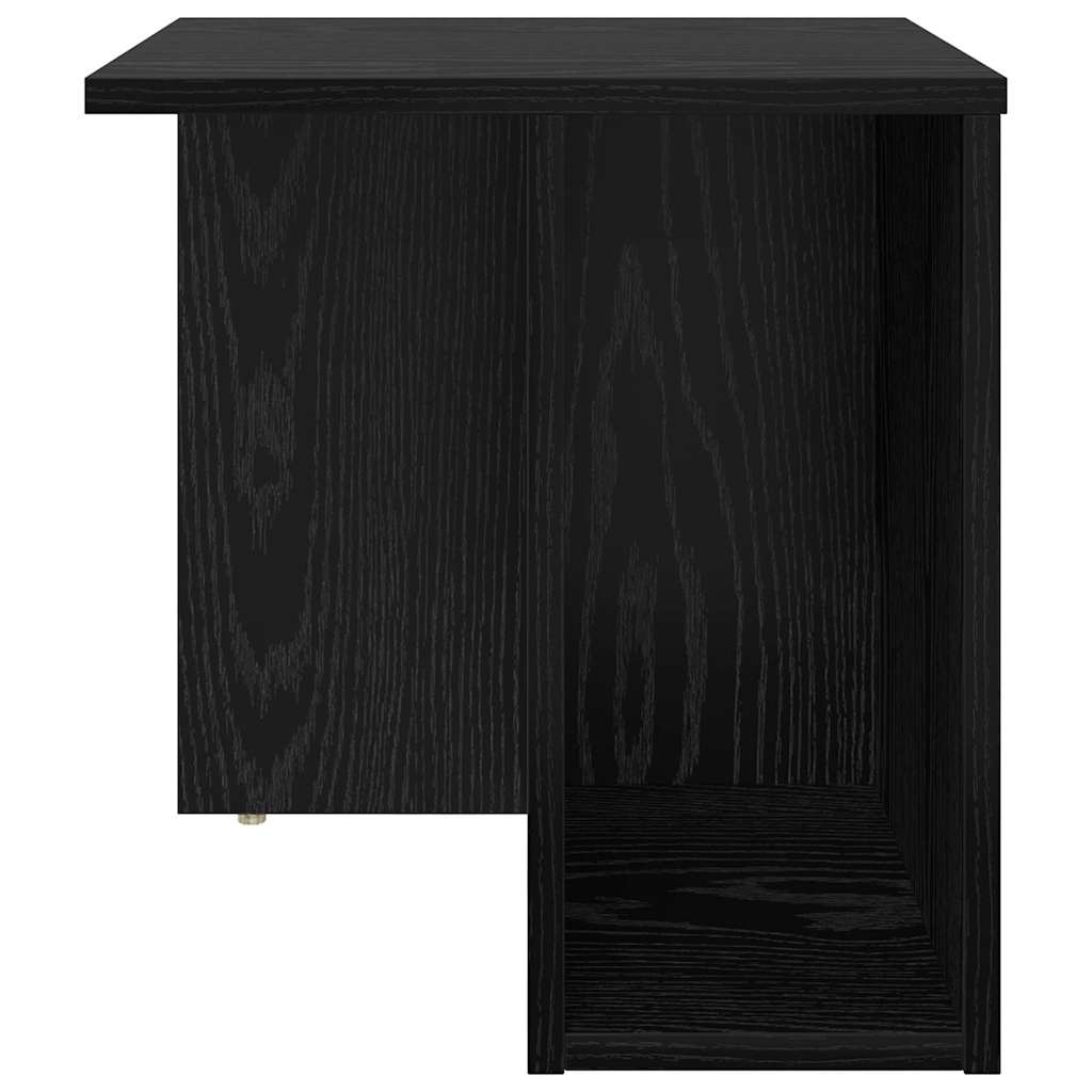 End Table Black Oak 37 x 32 x 40 cm Engineered Wood