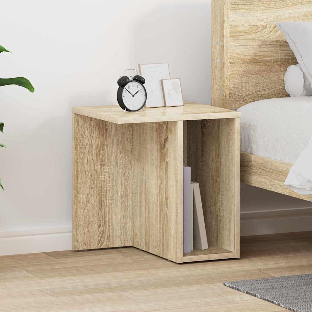 End Table Sonoma Oak 37 x 32 x 40 cm Engineered Wood