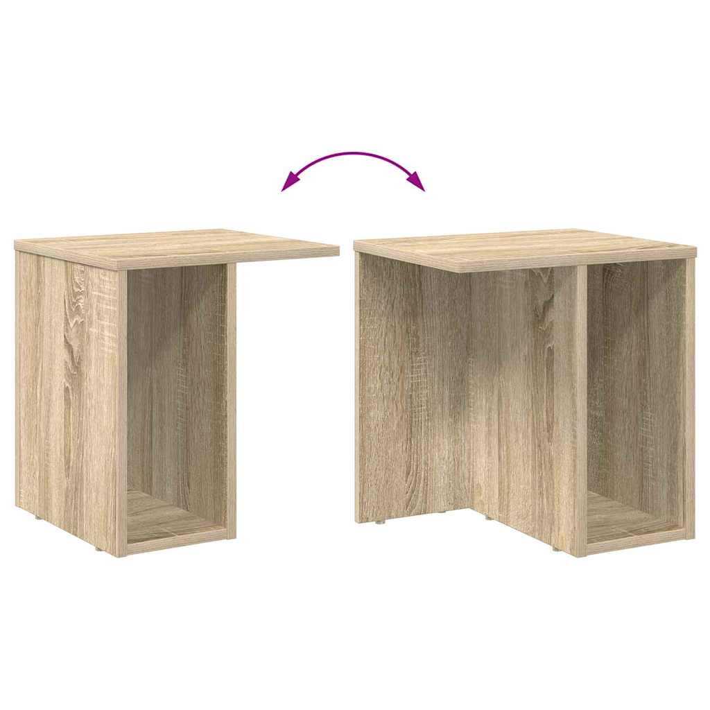 End Table Sonoma Oak 37 x 32 x 40 cm Engineered Wood