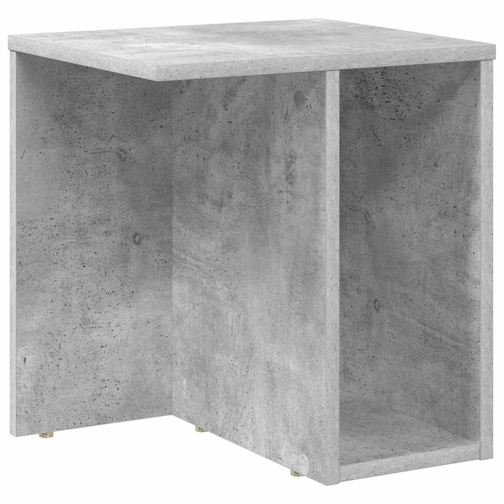 End Table Concrete Grey 37 x 32 x 40 cm Engineered Wood