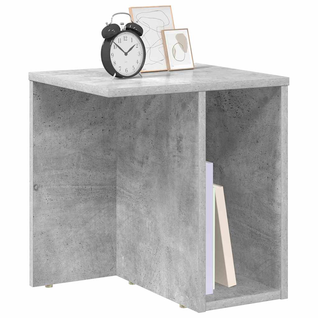 End Table Concrete Grey 37 x 32 x 40 cm Engineered Wood