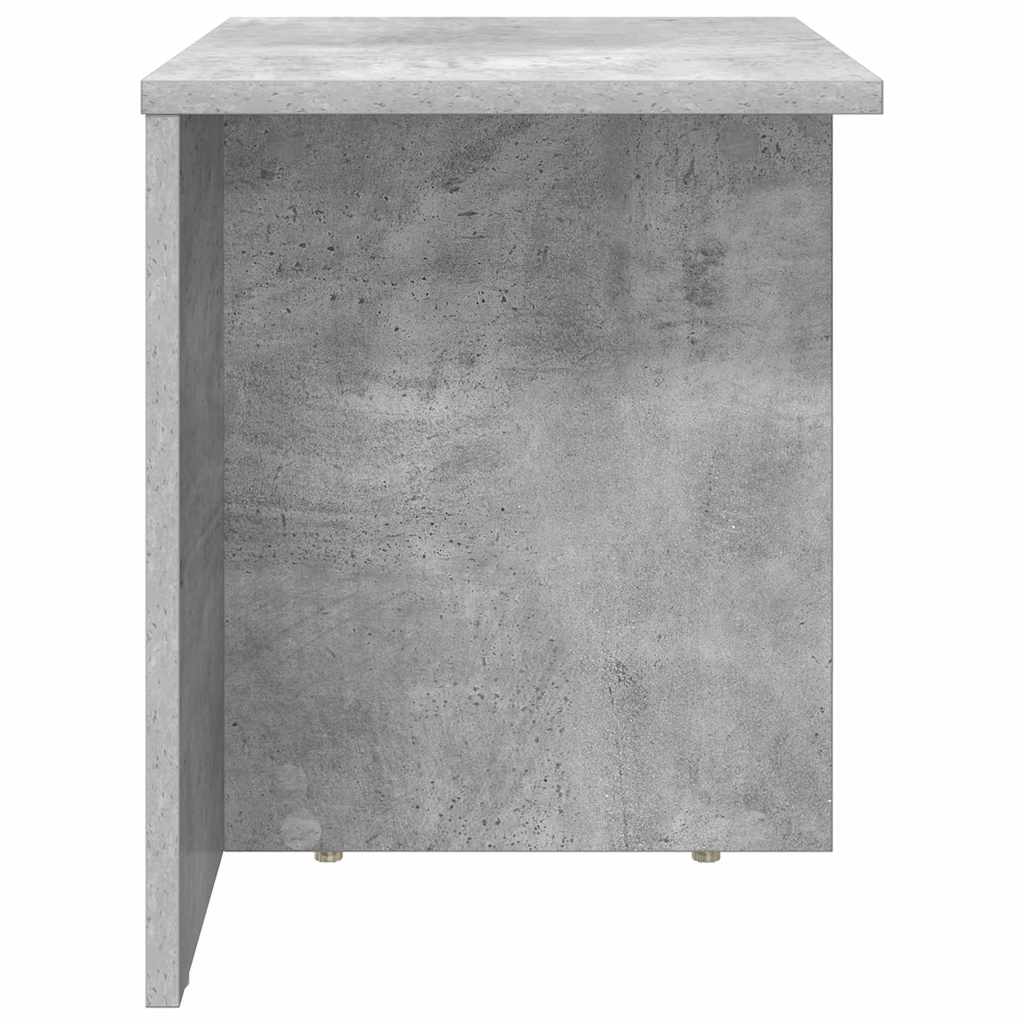 End Table Concrete Grey 37 x 32 x 40 cm Engineered Wood