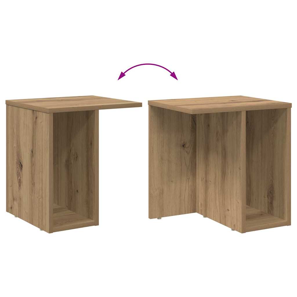 End Table Artisan Oak 37 x 32 x 40 cm Engineered Wood