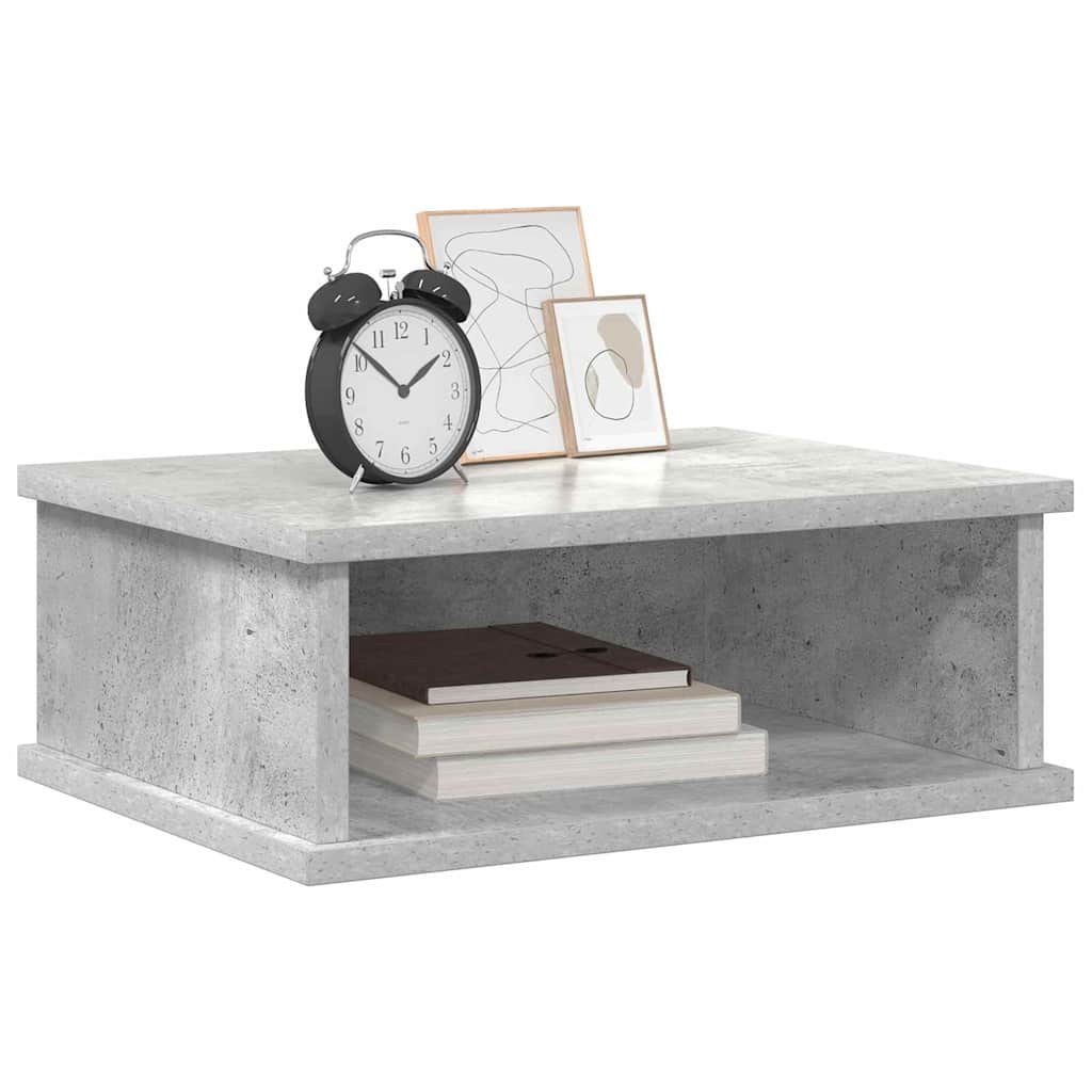 Bedside Table Concrete Grey 40 x 31 x 15 cm Engineered Wood