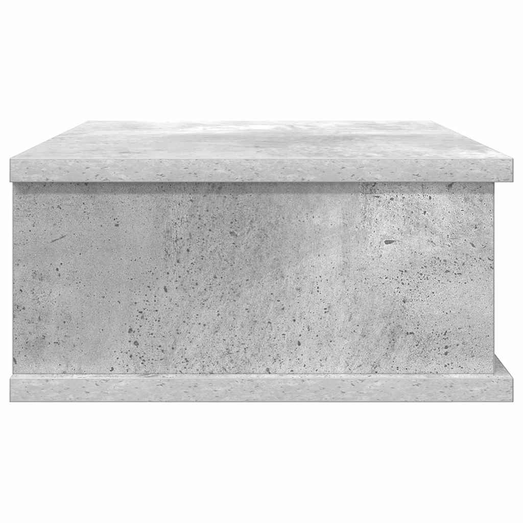 Bedside Table Concrete Grey 40 x 31 x 15 cm Engineered Wood