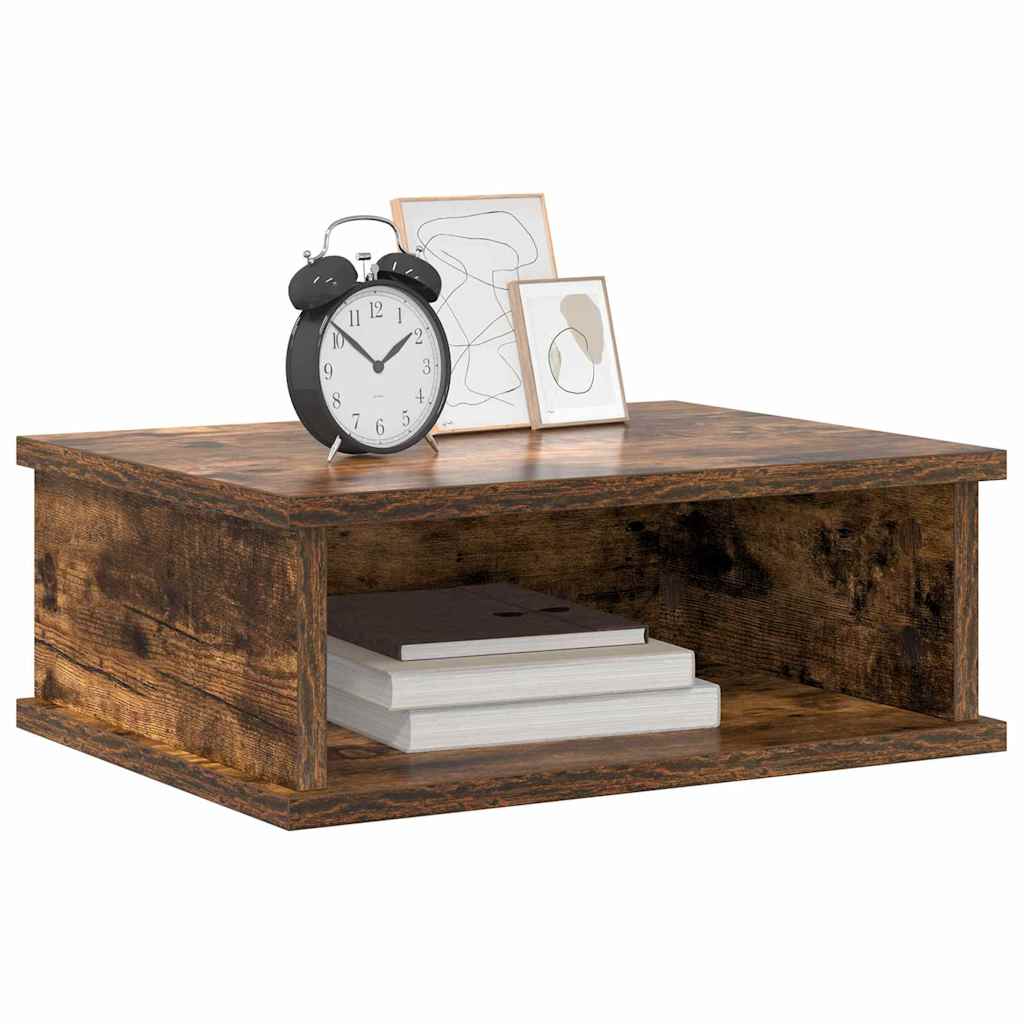 Bedside Table Smoked Oak 40 x 31 x 15 cm Engineered Wood