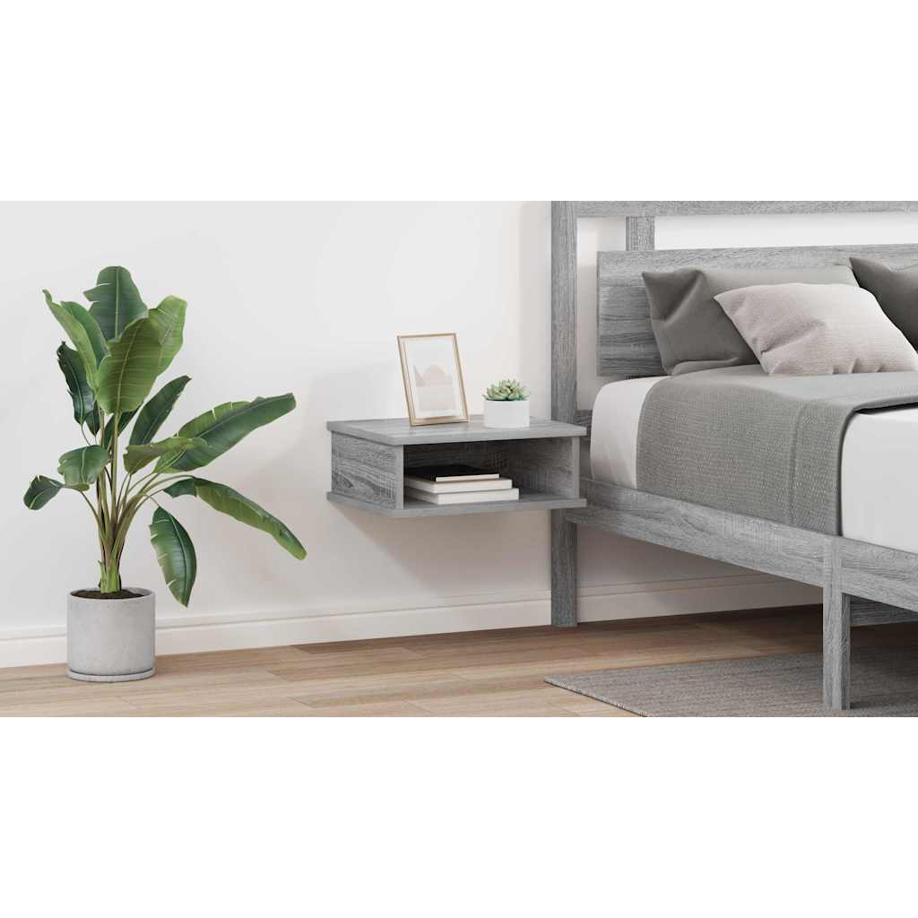 Bedside Table 2 pcs Grey Sonoma 40 x 31 x 15 cm Engineered Wood