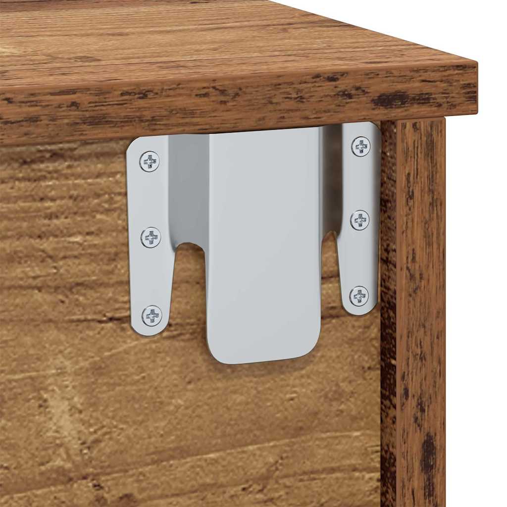 Bedside Table Old Wood 40 x 31 x 15 cm Engineered Wood