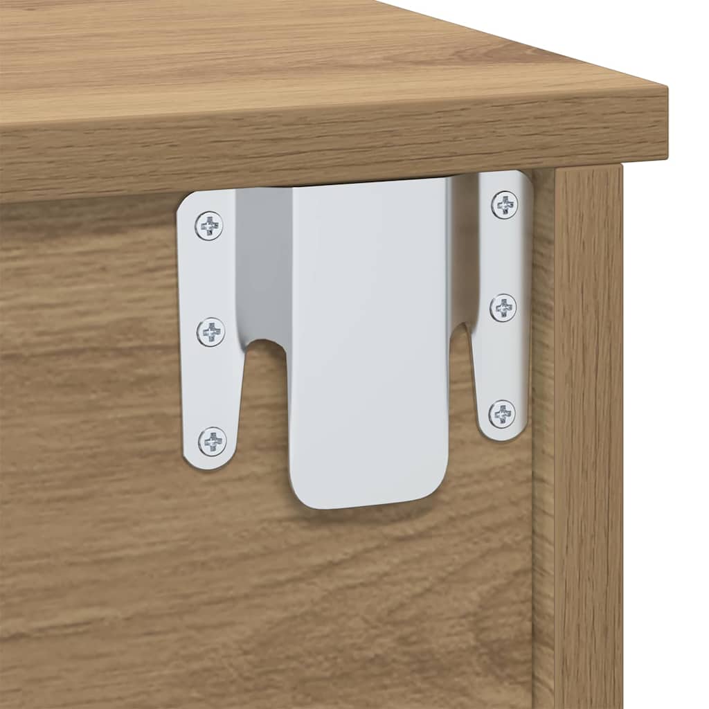 Bedside Table 2 pcs Artisan Oak 40 x 31 x 15 cm Engineered Wood
