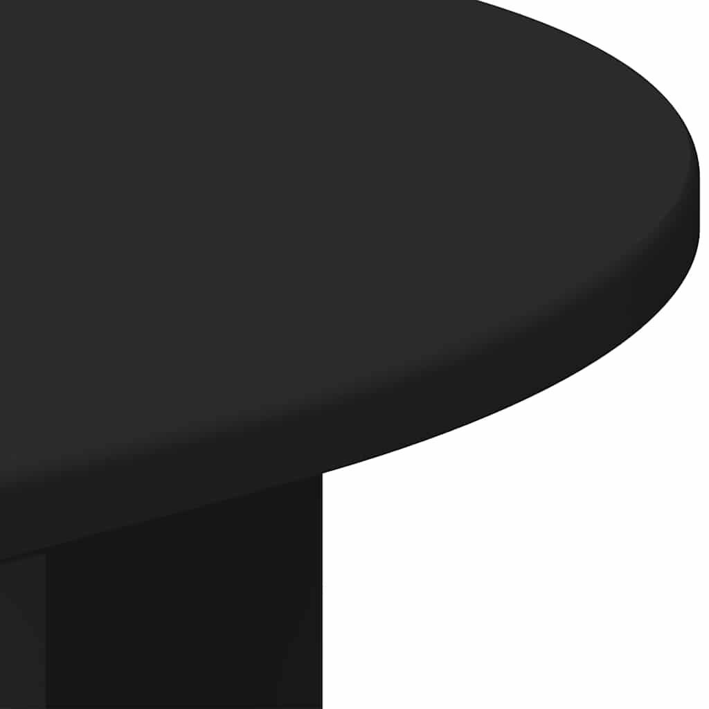 End Table Black 39.7 x 39.7 x 60 cm Engineered Wood
