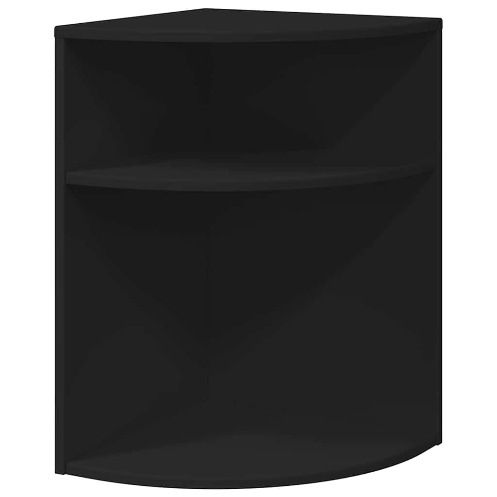 End Table Black 39.7 x 39.7 x 60 cm Engineered Wood