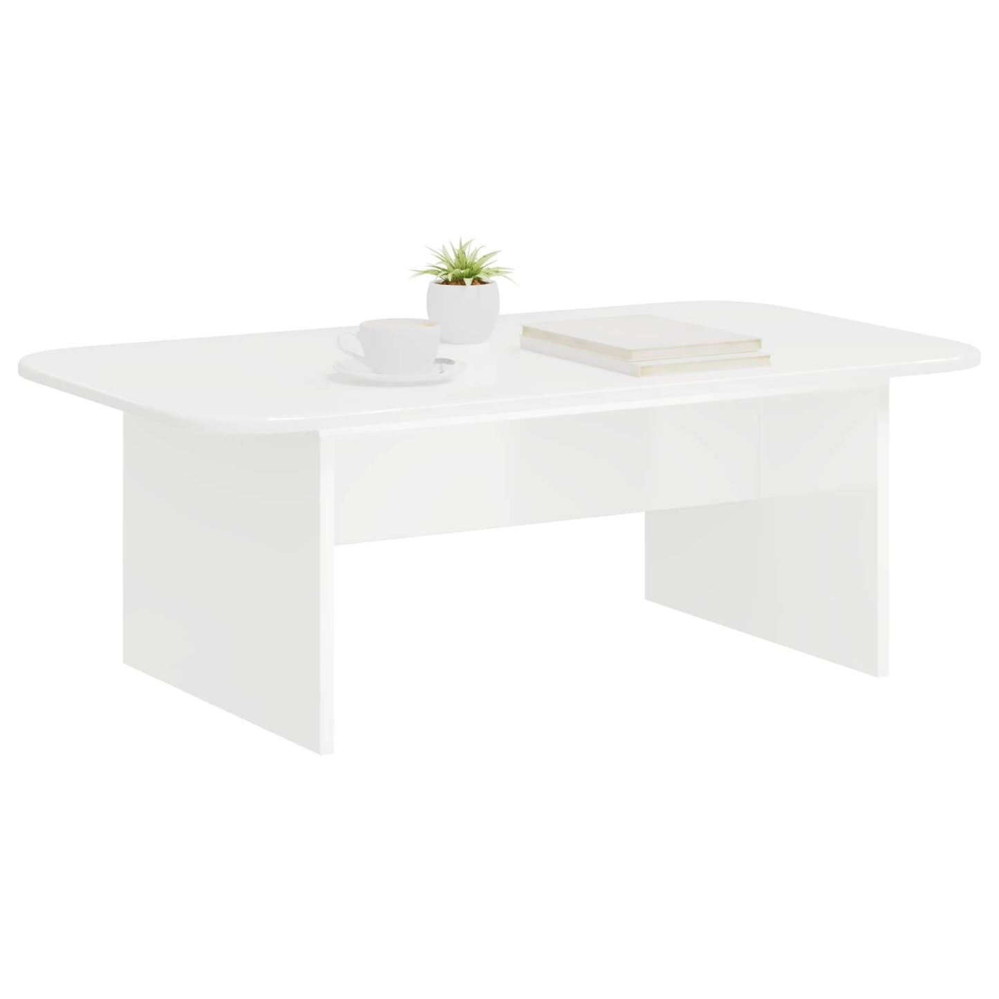 Coffee Table White 93 x 53 x 33 cm Engineered Wood