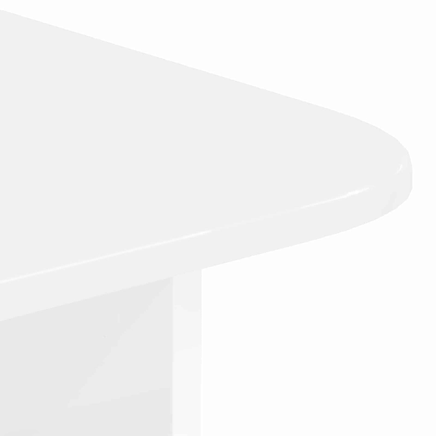 Coffee Table High Gloss White 93 x 53 x 33 cm Engineered Wood