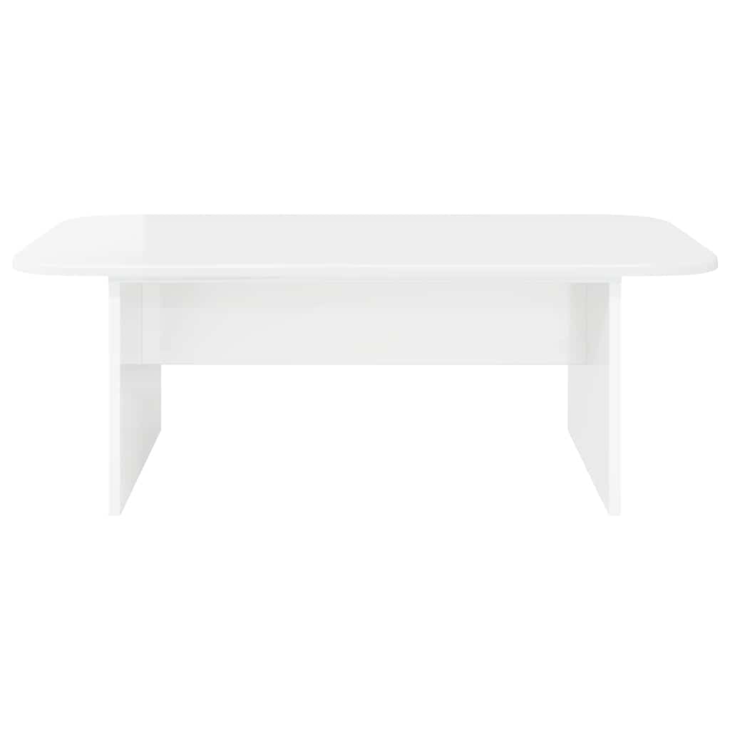 Coffee Table High Gloss White 93 x 53 x 33 cm Engineered Wood