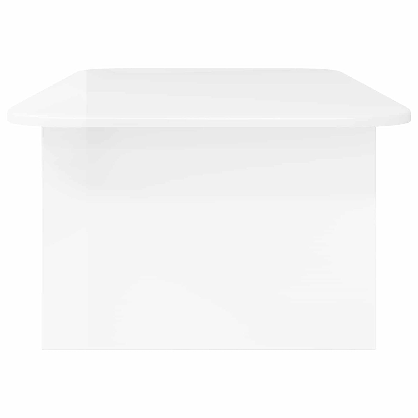 Coffee Table High Gloss White 93 x 53 x 33 cm Engineered Wood