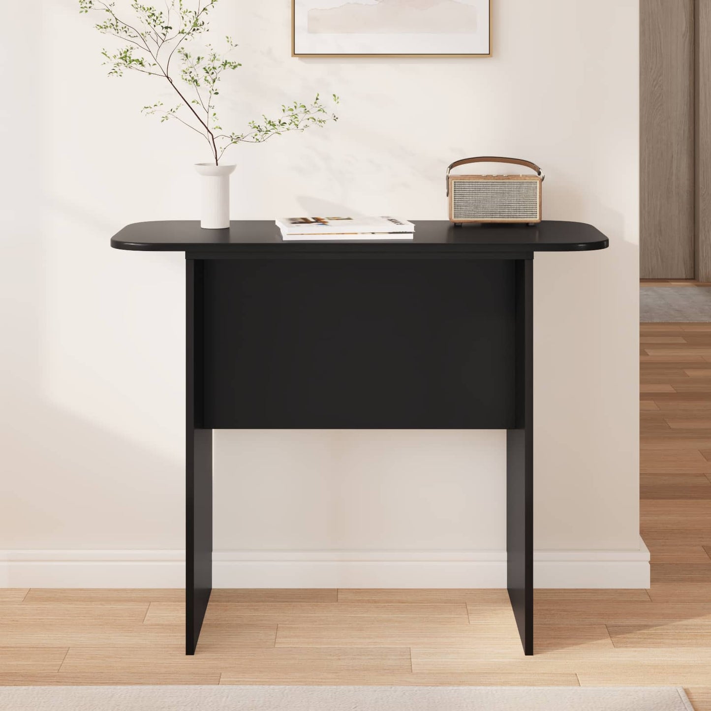 Console Table Black 93 x 40 x 75 cm Engineered Wood