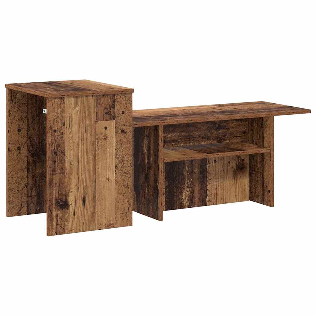 Console Table Old Wood 91.5 x 35 x 38.5 cm Engineered Wood