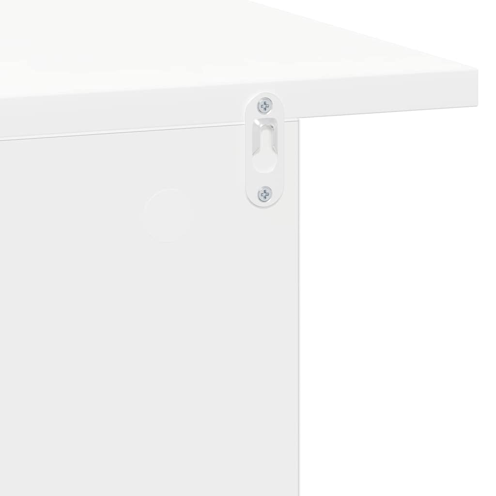 Bedside Table 2 pcs White 40 x 30 x 25 cm Engineered Wood