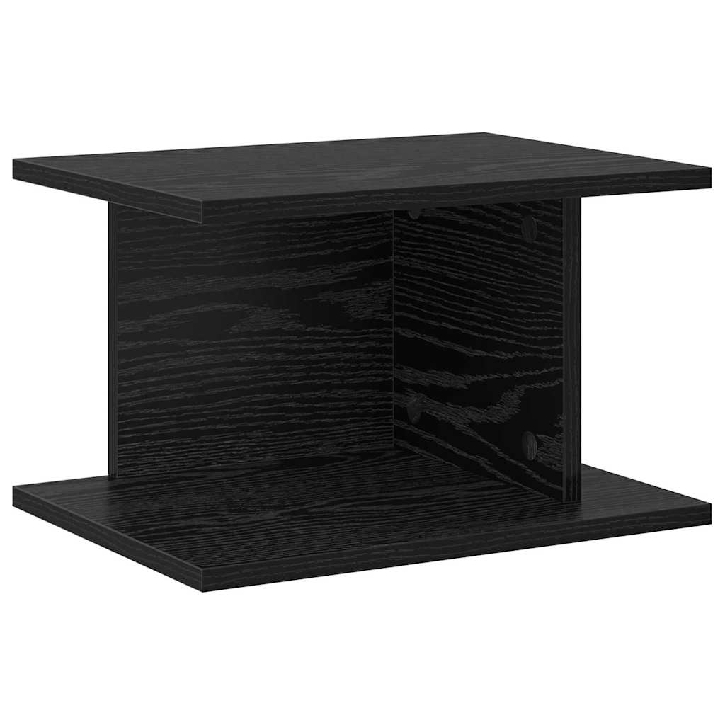 Bedside Table Black Oak 40 x 30 x 25 cm Engineered Wood