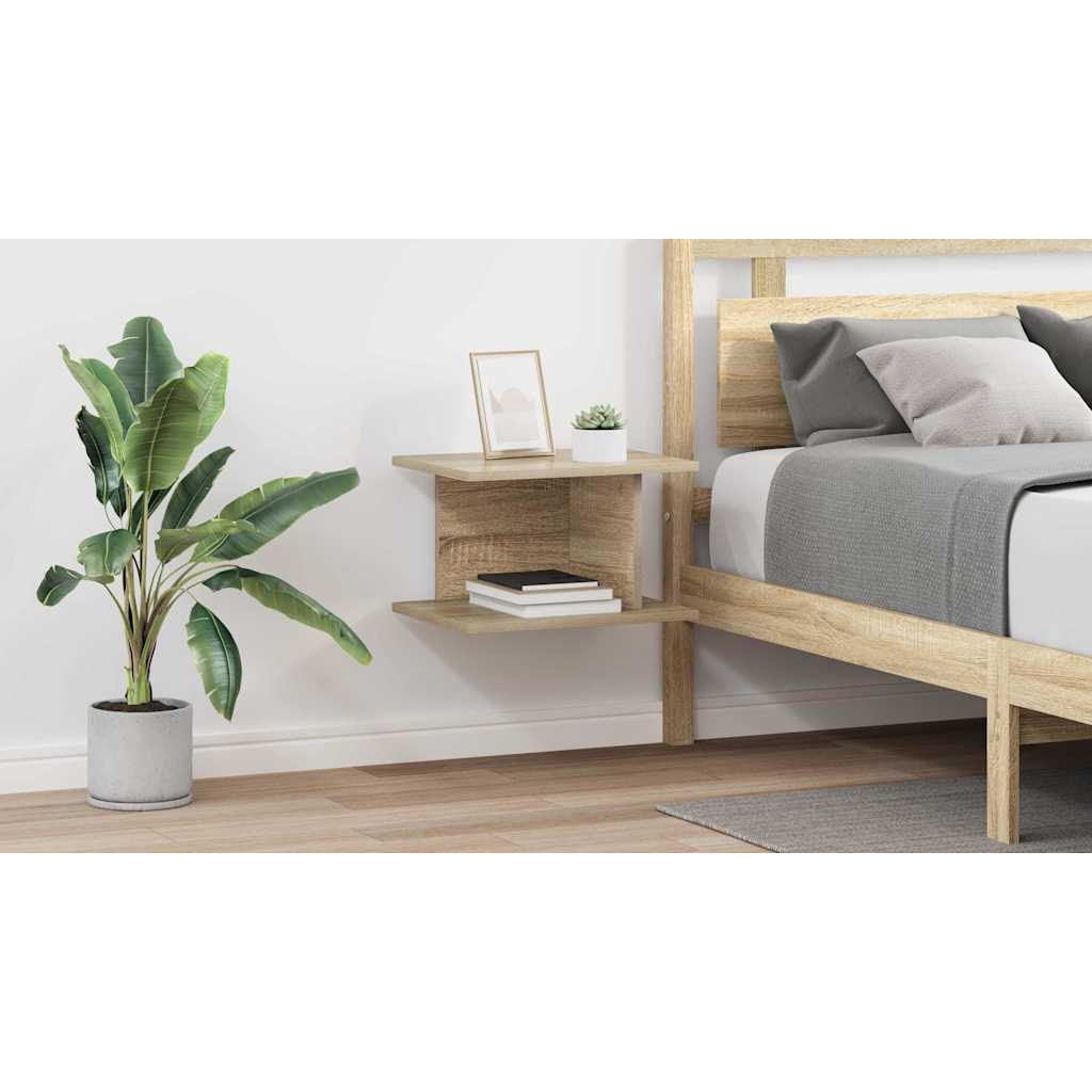 Bedside Table 2 pcs Sonoma Oak 40 x 30 x 25 cm Engineered Wood