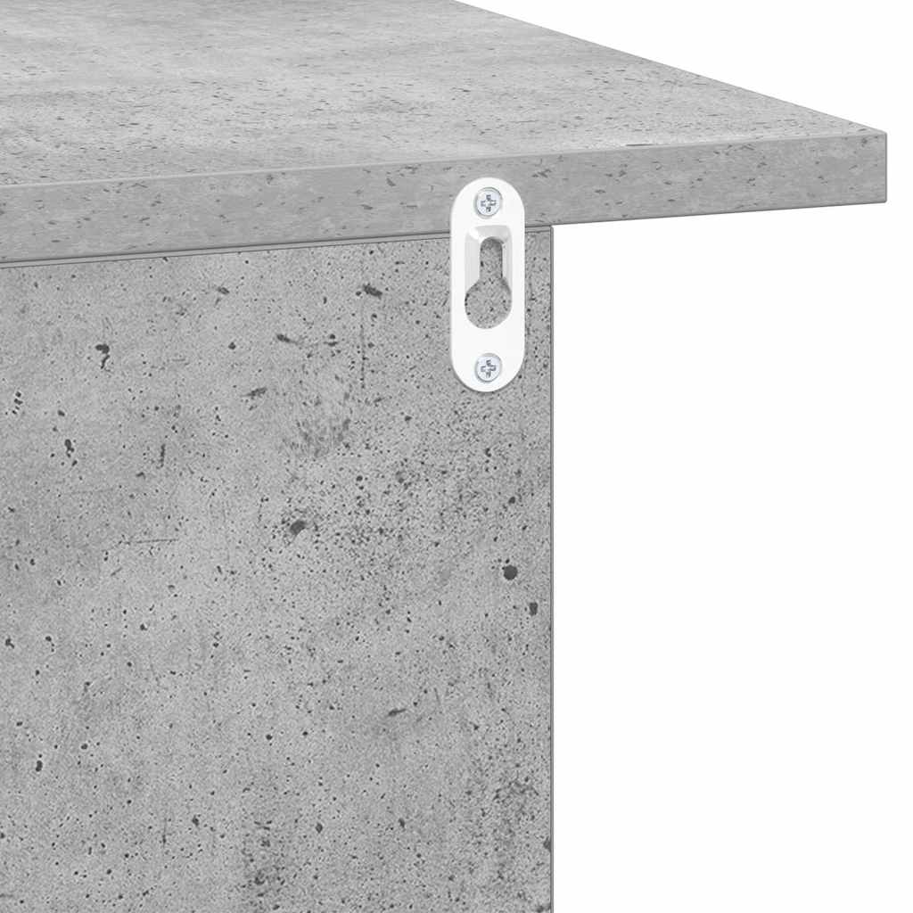 Bedside Table Concrete Grey 40 x 30 x 25 cm Engineered Wood