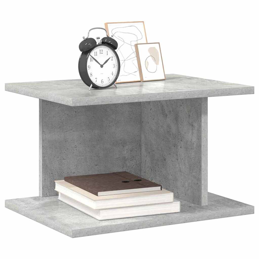Bedside Table Concrete Grey 40 x 30 x 25 cm Engineered Wood
