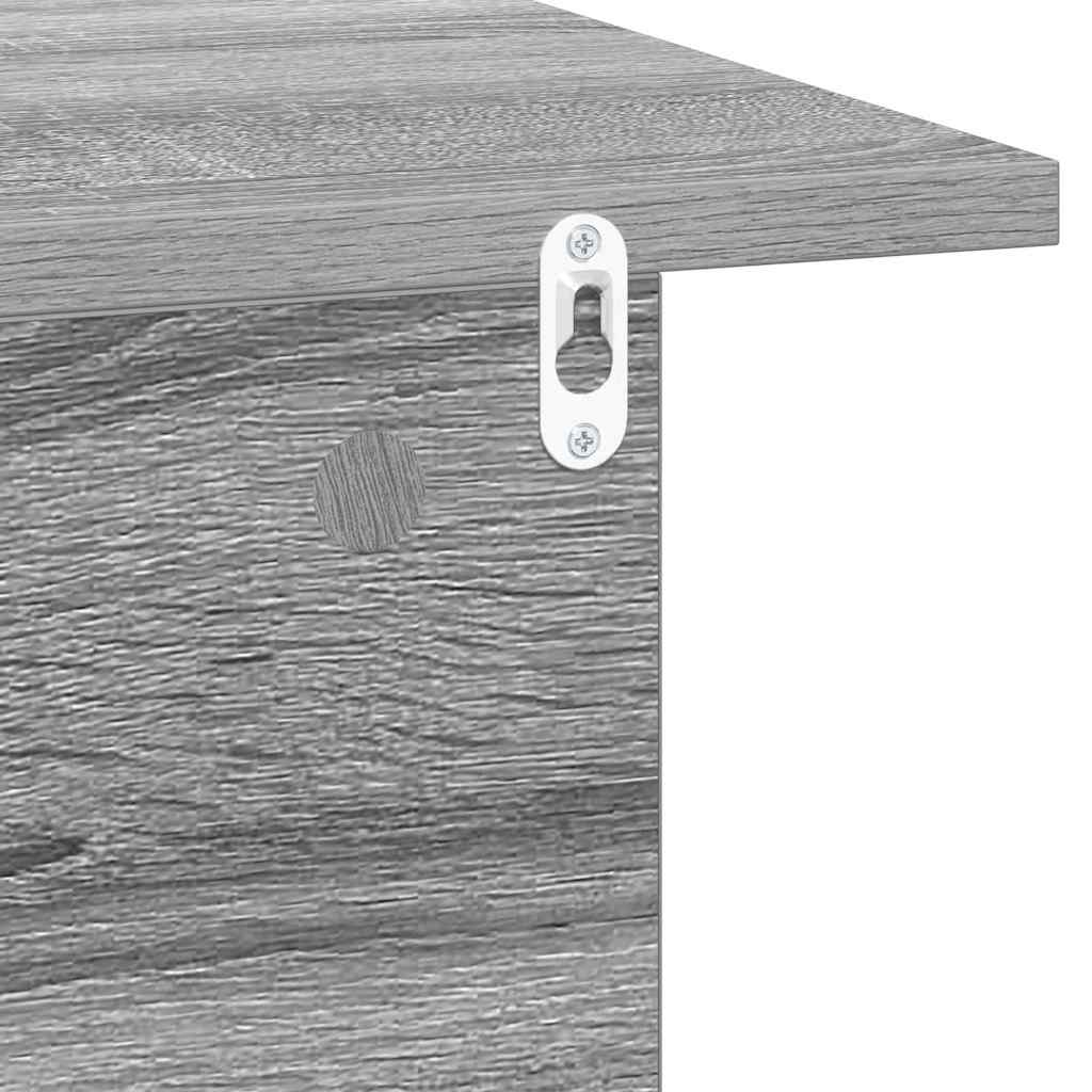 Bedside Table Grey Sonoma 40 x 30 x 25 cm Engineered Wood