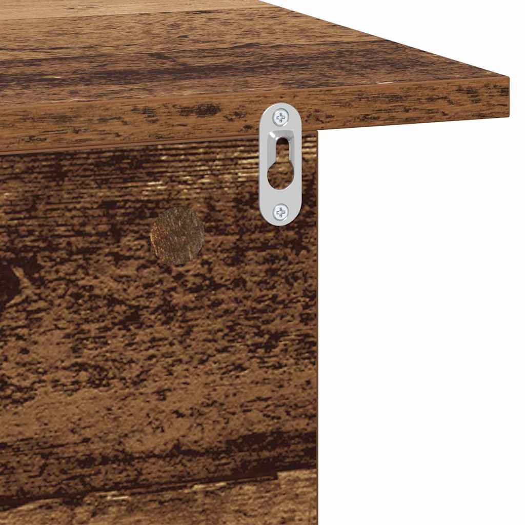 Bedside Table Old Wood 40 x 30 x 25 cm Engineered Wood