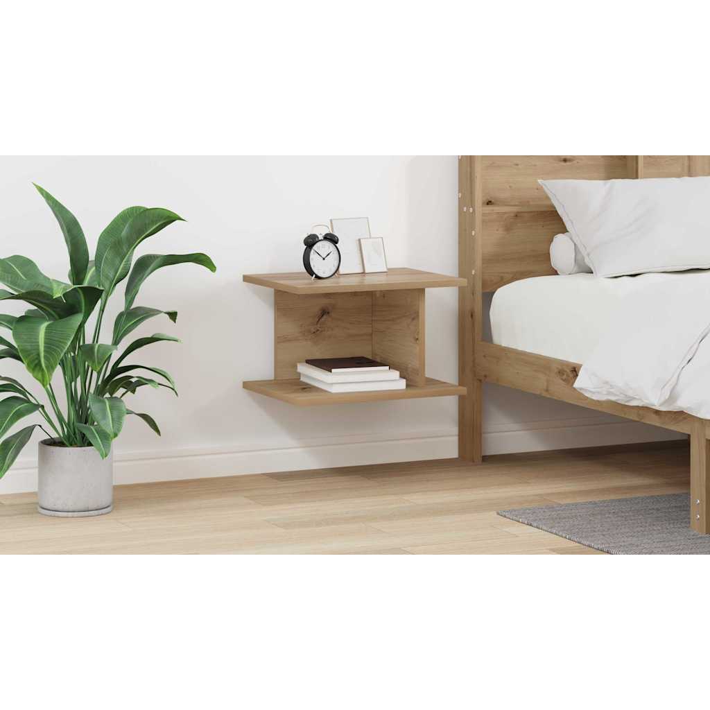 Bedside Table Artisan Oak 40 x 30 x 25 cm Engineered Wood