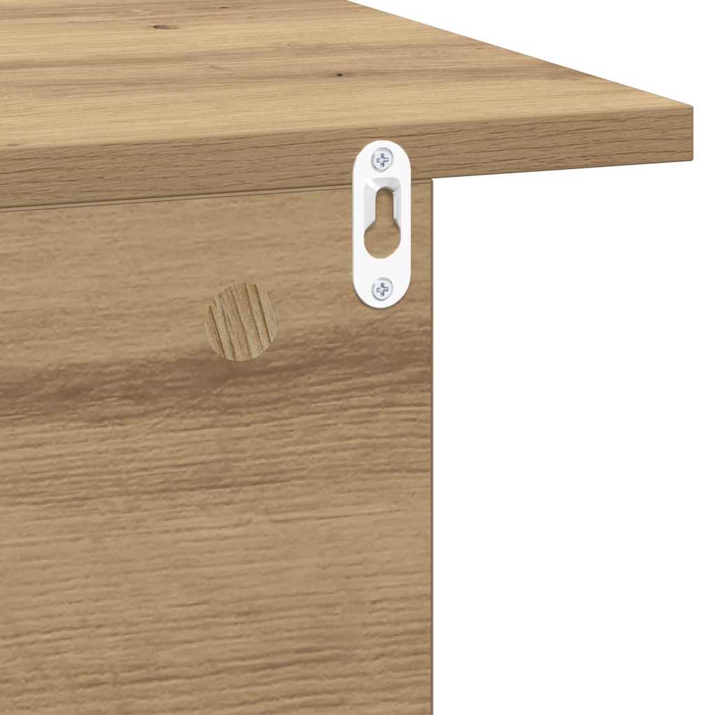 Bedside Table 2 pcs Artisan Oak 40 x 30 x 25 cm Engineered Wood