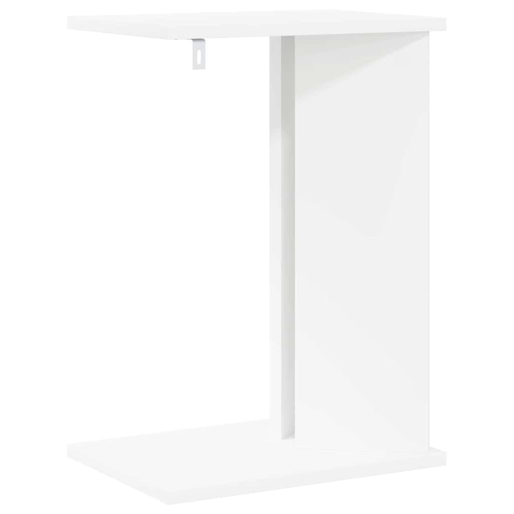 End Table White 35 x 25 x 50 cm Engineered Wood