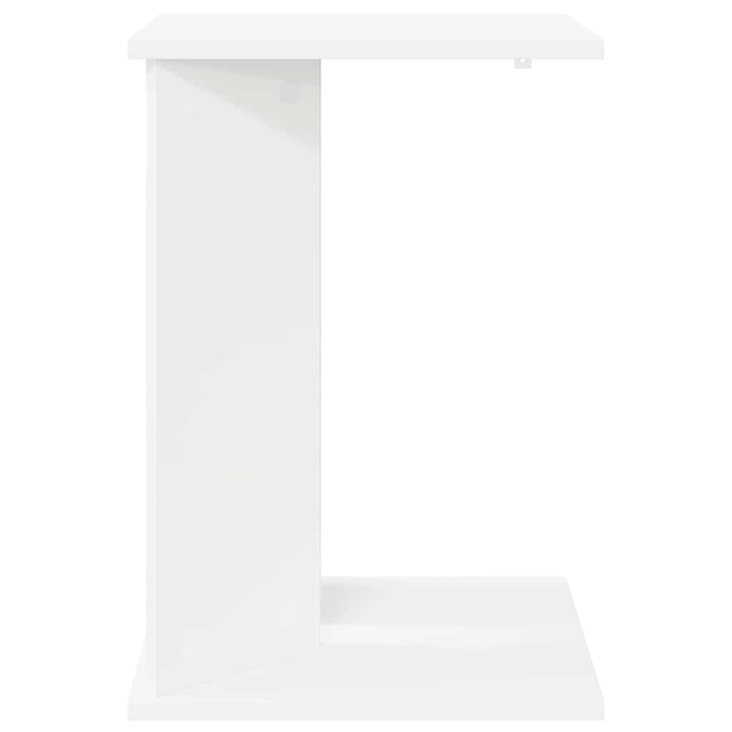 End Table White 35 x 25 x 50 cm Engineered Wood