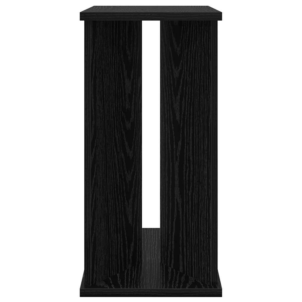 End Table Black Oak 35 x 25 x 50 cm Engineered Wood