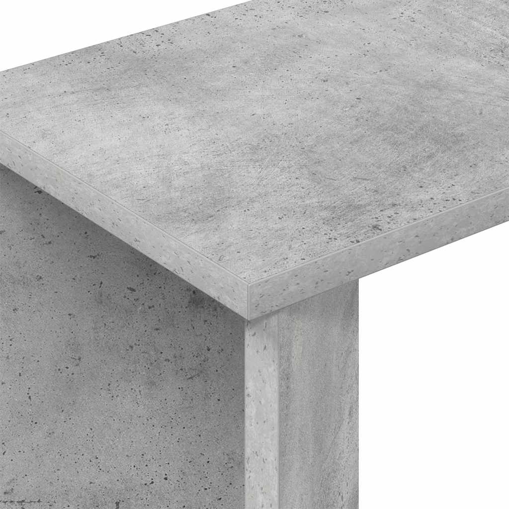 End Table Concrete Grey 35 x 25 x 50 cm Engineered Wood