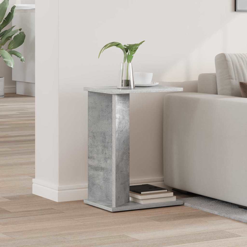 End Table Concrete Grey 35 x 25 x 50 cm Engineered Wood