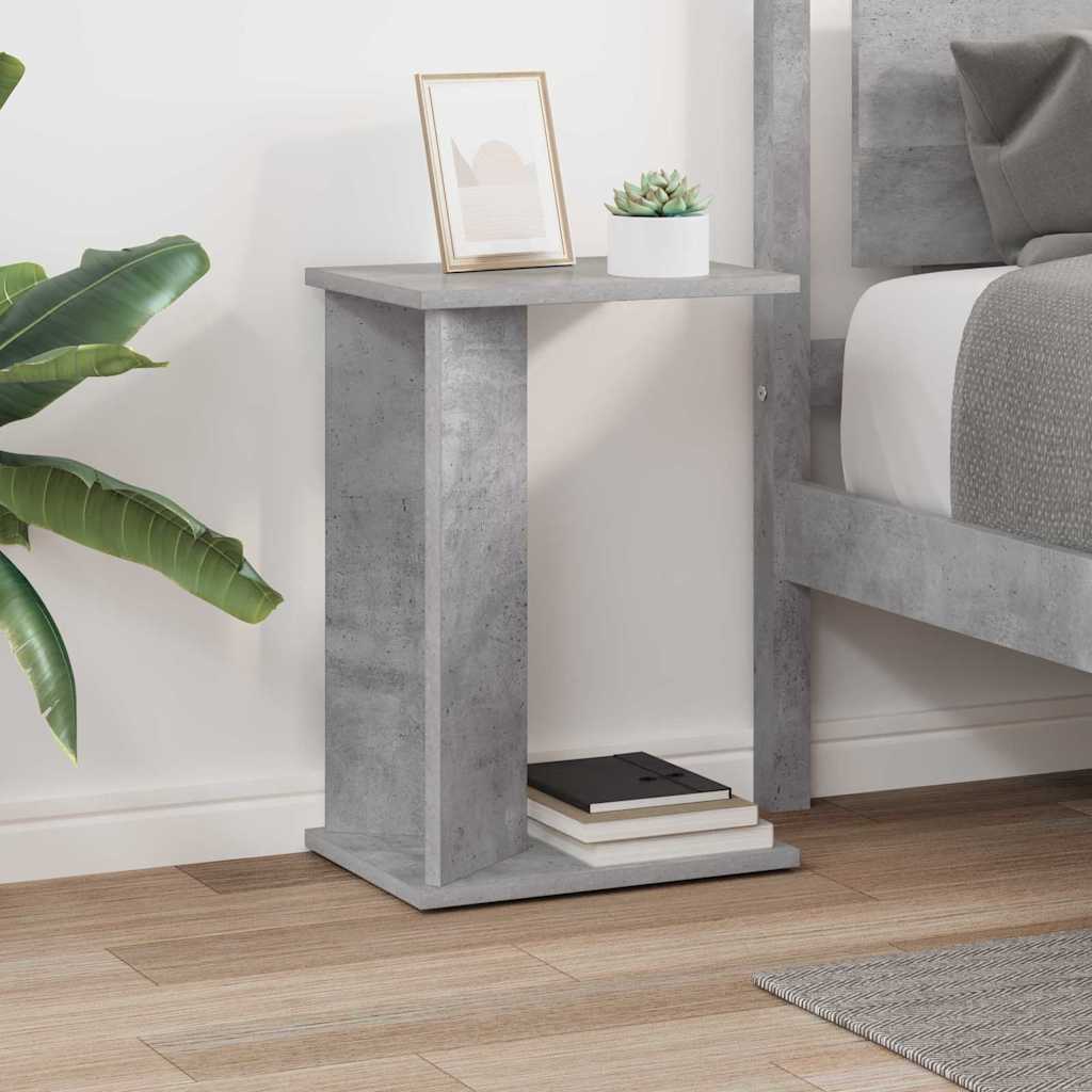 End Table Concrete Grey 35 x 25 x 50 cm Engineered Wood